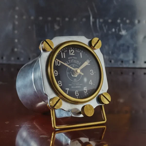 Cheap Altimeter Table Clock Aluminum Table Clocks