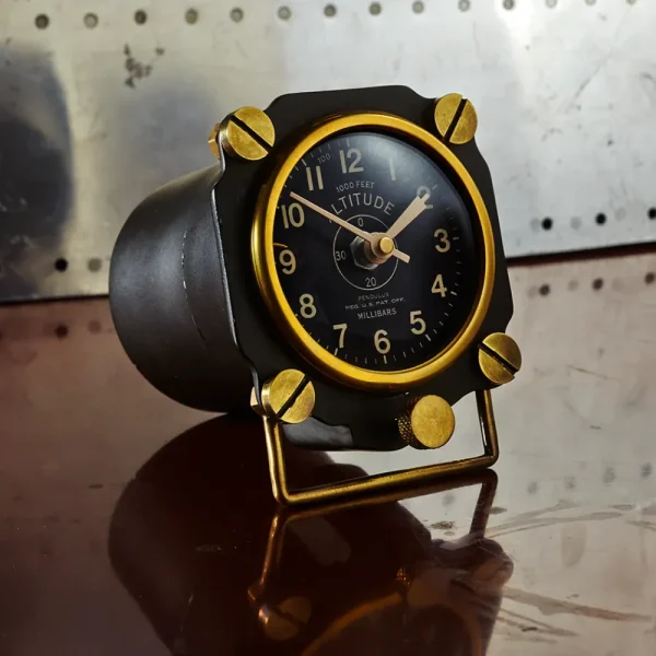 Fashion Altimeter Table Clock Black Table Clocks