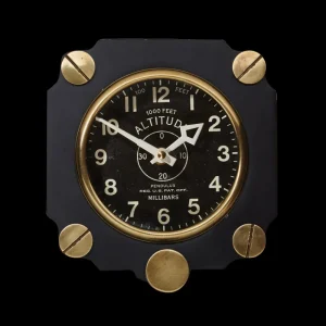 Shop Altimeter Wall Clock Black Wall Clocks