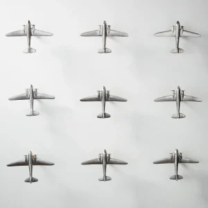 Hot Bomber Formation Aluminum Set Of 3 Wall Decor