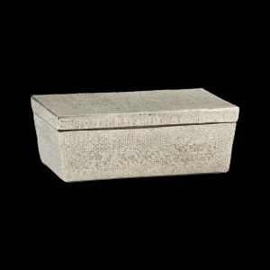 Cheap Hemp Box Small Antique Nickel Decor