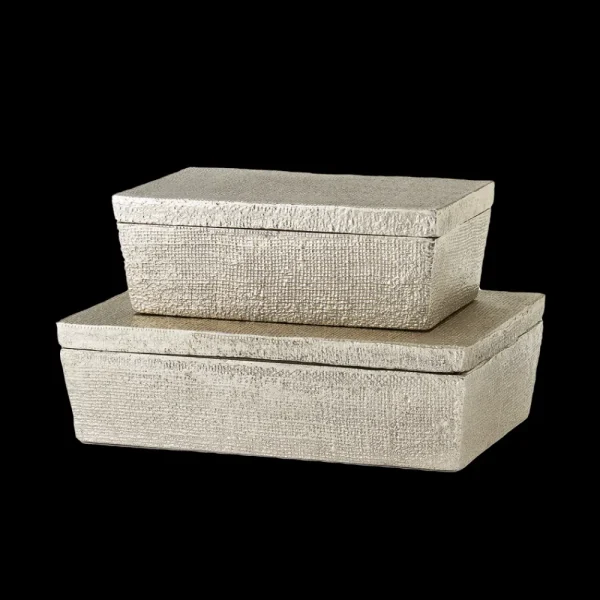 Cheap Hemp Box Small Antique Nickel Decor