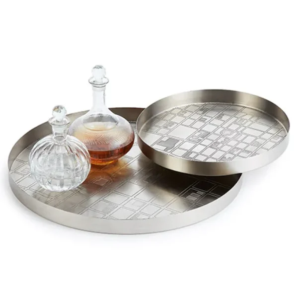 Cheap Map Tray Small Antique Nickel Trays/Boxes