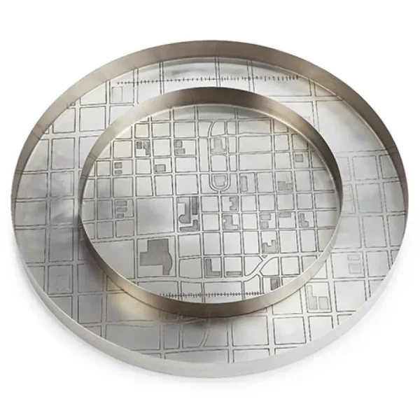 Cheap Map Tray Small Antique Nickel Trays/Boxes