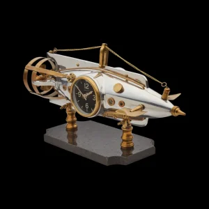 Hot Nautilus Table Clock Aluminum Table Clocks
