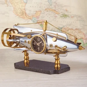 Hot Nautilus Table Clock Aluminum Table Clocks