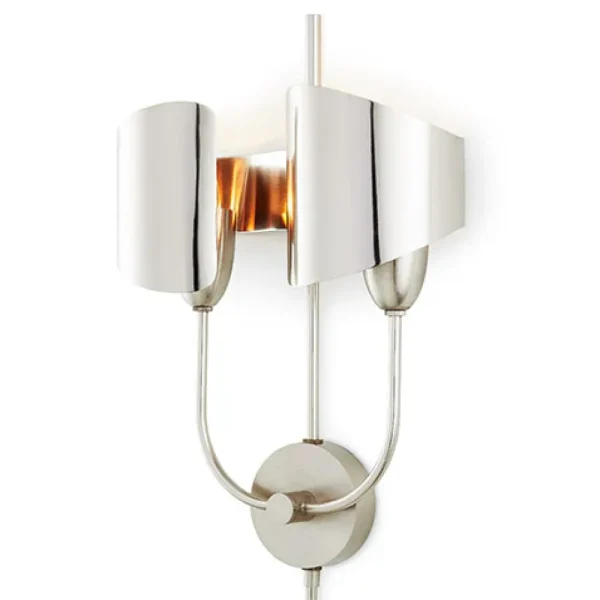 Online Quinton Sconce Nickel - Hardwired Wall Lamps