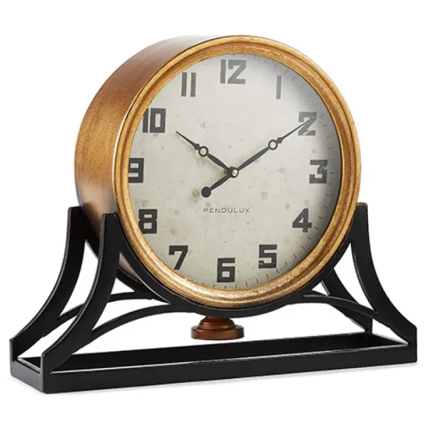 New St. Louis Station Clock Gold Table Clocks