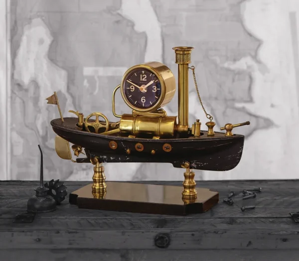 Fashion Steamboat Table Clock Table Clocks