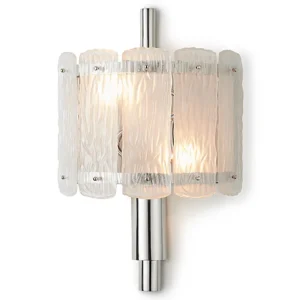 New Tower Sconce Nickel - Hardwired Wall Lamps